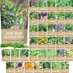 Organic Herb Seeds Variety - 35 Individual Packs 2026 Season Basil, .... Fixed Price $49.42.