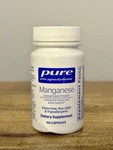 Pure Encapsulations Manganese (aspartate/citrate) 60 Capsules, Exp 06/2026. Fixed Price $24.99.