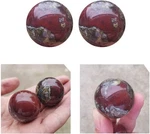 Acxico 2PCS 30MM Small Natural Dragon Blood Stone Quartz Sphere Maroon. Fixed Price $20.41.