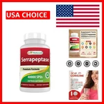 Usa-made Serrapeptase 40000 Spus 90 Count Of Pure, Safe Vegetarian Capsules. Fixed Price $15.19.