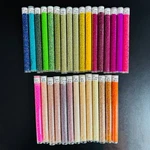 Glass Seed Bead Lot 30 Tubes - Electric Neon & Pastel Mix Different Sizes Nos. Fixed Price $64.99.