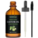 Greenive -100% Pure Castor Oil Organically Grown Cold Pressed Hexane Free. Fixed Price $18.99.