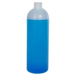 16 Oz Natural Hdpe Cosmo Bullet Bottles W/ White Ribbed Cap (15 Count). Fixed Price $12.00.