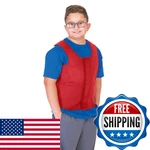 Abilitations Integrations Deep Pressure Sensory Vest - Extra Small, Red. Fixed Price $130.13.