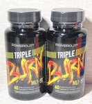 Lot Of 2 Powercut Triple MLT-97 Weight Management Fat Burner 60 Capsules. Fixed Price $18.95.