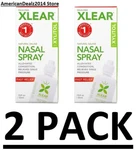 2 Pack - Xlear Nasal Spray, Natural Saline With Xylitol 0.75 Oz Each. Fixed Price $21.80.