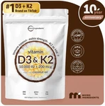 Vitamin D3 10000 Iu Plus K2 (MK-7) 200 Mcg, 300 Virgin Coconut Oil Softgels. Fixed Price $14.99.