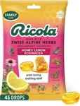 Ricola Honey Lemon With Echinacea Cough Drops, 45 Count. Fixed Price $8.74.