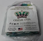 Nwt Celeste Stein Women's Therapeutic Compression Socks Size 5-11 Blue Floral. Fixed Price $11.87.