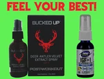 Now Foods IGF-1 Liposomal Spray 30 Ml, Bucked Up Deer Extract 60ML Mens Health. Fixed Price $37.99.