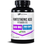 Pantothenic Acid Vitamin B5 500MG 200 Capsules High Quality Pure Form Healthfare. Fixed Price $14.99.