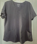 Women's Scrubstar Gray Top/ Us Size Large/ Apparel Work Wear. Fixed Price $7.99.