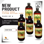Herboganic Black Seed Living Bitter 16OZ (pack 6)-NATURAL Digestive & Immunity. Fixed Price $145.99.