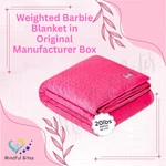 Barbie Gravity Weighted Blanket 20 Lb Single 48 X 72 Pink Quilted Plush Premium. Fixed Price $150.00.