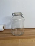 Bormioli Rocco Fido 5L Glass Storage Jar Made In Italy Hermetic Seal 175OZ Xl. Fixed Price $24.00.