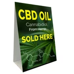 Cbd Oil Sold Here Economy A-frame Sign. Fixed Price $39.99.