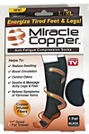Miracle Copper Anti-fatigue Compression Socks Black L/xl As Seen Tv. Fixed Price $7.05.