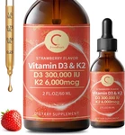 Vitamin D3 K2 Drops With Mct Oil 10000 Iu - Maximum Strength Liquid. Fixed Price $14.38.