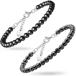 Magnetrx Magnetic Hematite Anklets Bracelets Ultra Strength Stones Elegant. Fixed Price $27.85.