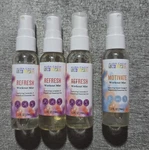Lot Of 4 - Aura Cacia Refresh Workout Mist 2OZ Essential Oil Spray Bottles. Fixed Price $19.99.