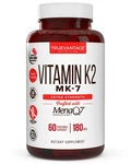 K2 MENAQ7 Supplement 180MCG -vitamin MK7 Supports Bone & Heart Health. Fixed Price $21.99.