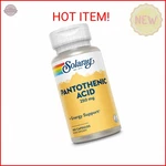 Solaray Pantothenic Acid 250MG Vitamin B5 Energy Metabolism, Hair, Skin, Nai. Fixed Price $15.13.