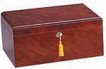 Quality Importers Milano Rosewood Humidor Holds 75-100 Cigars 1089. Fixed Price $129.95.