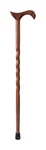 Brazos 502-3000-0051 Wood Red 264 Lbs. Capacity Twisted Walking Cane 34 H In.. Fixed Price $78.02.