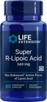 Take Off $44 Now! Four Pack Sale Life Extension Super R-lipoic Acid 60 Veg Caps. Fixed Price $144.00.