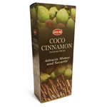 Incense Sticks Hem Coconut Cinnamon 120CT 6 Pack Box Hand-rolled India. Fixed Price $9.99.
