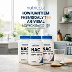 3-PACK Nutricost Nac 600MG N-acetyl L-cysteine 360 Vegan Caps Total Non-gmo. Fixed Price $18.99.