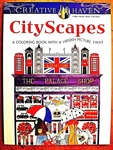 Dover Creative Haven Cityscapes Hidden Image Adult Coloring Book Cowell C2015. Fixed Price $9.95.
