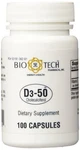 Biotech Pharmacal D3-50 (50,000 Iu) Caps (ffp) Count (pack Of 100). Fixed Price $49.90.