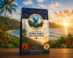 Extra Fancy Hawaiian Kona Coffee Beans Dark Roasted 4 Pounds In 1 Bags. Fixed Price $96.95.