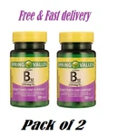 Spring Valley Vitamin B12 500 Mcg Tablets Metabolism Support 100CT (2 Pack). Fixed Price $8.21.