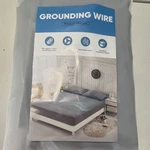 Zajaz Grounding Fitted Sheet Full Xl Cotton/silver Breathable Dark Gray/lilac. Fixed Price $36.46.