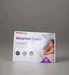 Weighted Blanket For Adults & Kids, 5-20 Lbs, Gray With Duvet Cover. Fixed Price $28.49.