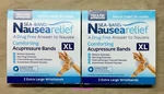 Sea-band Nausea Relief Acupressure Bands Xl 2 Packs (4 Total). Fixed Price $16.99.