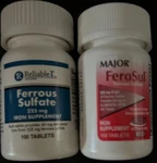 Major, Reliable Gericare Brand Iron Tab Ferrous Sulfate 325MG. Pack Of Two.. Fixed Price $10.50.