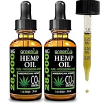 Pack Best Hemp Oil Drops For Pain Relief Stress Sleep Pure Organic 28,000MG Ve. Fixed Price $19.99.