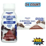 Equate Nutritional Shake, Chocolate, 8 Fl Oz, 24 Count 13 Grams Of Proteins. Fixed Price $24.45.