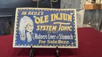 Dr Hailes System Tonic Sign Quack Medicine Advertising Embossed Tin Liver Kidney. Fixed Price $45.00.