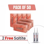50-PACK Himalayan Salt Bricks Size 8X4X2 With Free Glue For Spa & Sauna. Fixed Price $379.05.