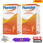 2 X Pharmaton 100S Capsules With Ginseng And Selenium Energy Booster Performance. Fixed Price $106.32.