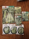 Lot Of 7 Burpee Garden Vegetable Seeds Packets Peas. Fixed Price $11.99.