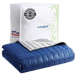 Ynm Weighted Blanket, Cooling Rayon/velvet, 2X2" Compartments, Glass Beads. Fixed Price $155.02.