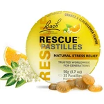 Bach Rescue Pastilles Natural Stress Relief Orange Elderflower Flavor 50G 1.7 Oz. Fixed Price $13.74.