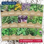Organic Herb Seeds Variety - 16 Individual Packs 2026 Season Basil, Cil. Fixed Price $23.42.