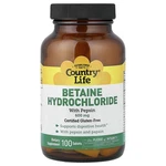 Betaine Hydrochloride With Pepsin, 100 Tablets. Fixed Price $18.89.