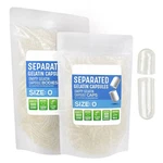 1000 Empty Gelatin Capsules Size Clear Bulk Kosher Separated. Fixed Price $11.50.